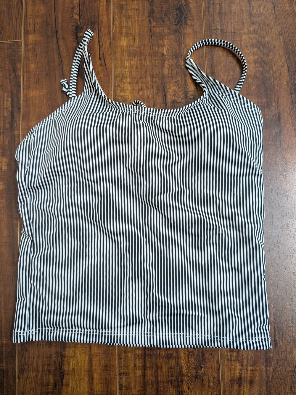 NWOT Coral Reef Black & White Striped Women’s Swim Top